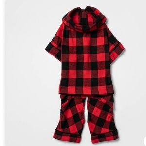 Buffalo check plaid pet pajamas